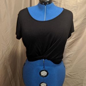 Black crop top